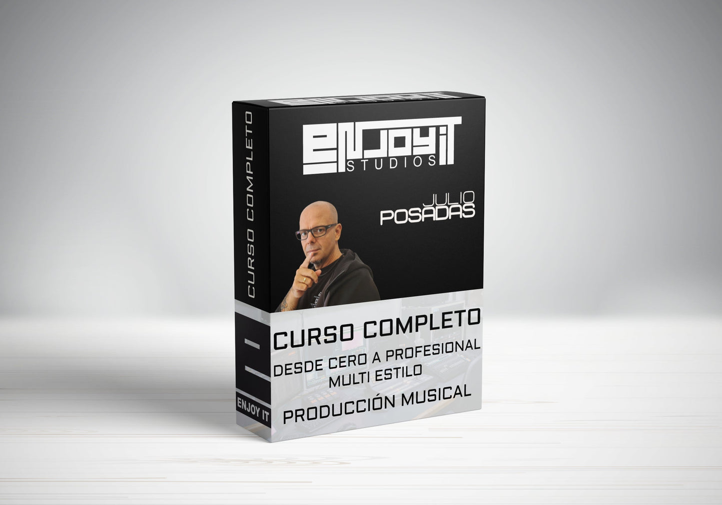 Curso completo de producción musical con Julio Posadas. Ideal para todos los niveles, ya seas principiante o tengas conocimientos previos. Aprende a crear canciones de calidad profesional en cualquier estilo musical y recibe la atención personalizada de Julio Posadas.
